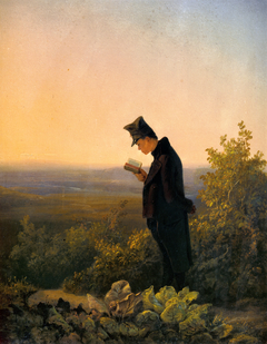 La Lecture du bréviaire, le soir by Carl Spitzweg