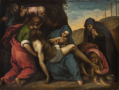 Lamentation by the workshop of Jacopo Negretti