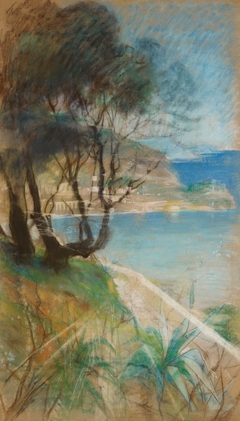 Landscape from the Mediterranean by Albert Edelfelt