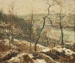 Landscape near the Harlem River by Ernest Lawson