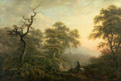 Landscape with a Figure on Horseback by Nicholas Pocock