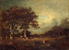 Landscape with Cows by Jules Dupré