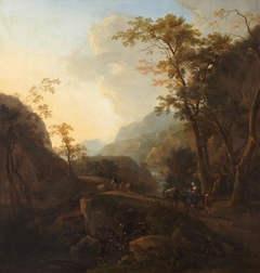 Landscape with Figures by Jan Both