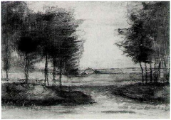 Landscape with Trees by Vincent van Gogh