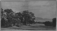 Landschaft mit Benediktenwand by Anton Zwengauer