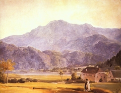 Landschaft mit Herzogstand und Heimgarten by Johann Georg von Dillis