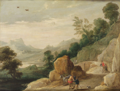 Landschaft mit zwei Maultieren by David Teniers the Younger