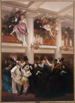 Le bal de l'Opéra by Pierre François Eugène Giraud