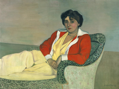 Le gilet rouge by Félix Vallotton