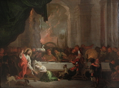 Le repas chez Simon by Abraham Hondius