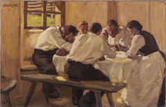 Lunch (The Soup, Version II) by Albin Egger-Lienz