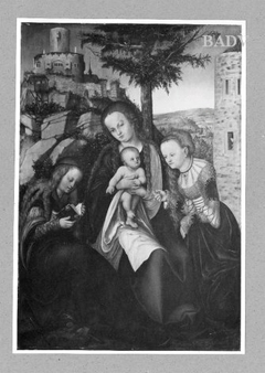 Madonna mit zwei Heiligen by Lucas Cranach the Elder