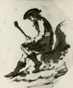 Man With Club - William Williams - ABDAG017683 by William Williams