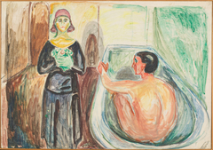 Marat in the Bath and Charlotte Corday by Edvard Munch