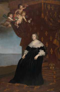 Maria de Medici (1573-1642), Koningin-moeder van Frankrijk by Gerard van Honthorst