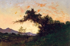 Marin Sunset in Back of Petaluma by Jules Tavernier