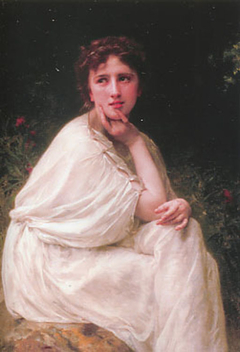 Meditation (1896) by William-Adolphe Bouguereau