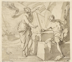 Minerva verschijnt aan Odysseus by Unknown Artist