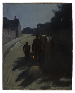 Moonlight (On the Road at Night) by Otto Stark