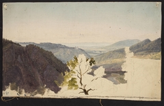 Mountain landscape, sketch by Chrystian Breslauer