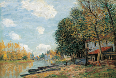 MThe Banks of the Loing at Moret by Alfred Sisley