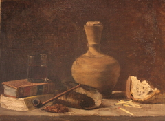 Nature morte à la pipe by Jean Antoine Injalbert