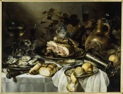 Nature morte au jambon by Pieter Claesz