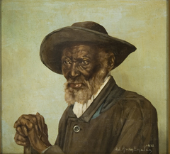 Negro com Chapéu by Adrien Henri Vital van Emelen