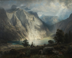 Obersee bei Berchtesgaden by August Leu