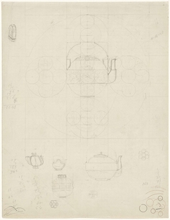 Ontwerpen voor een theepot by Mathieu Lauweriks
