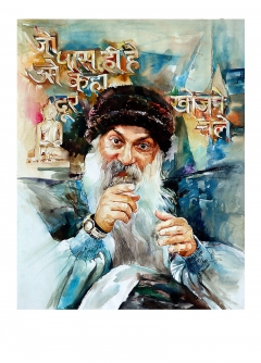 Osho (Rajneesh) by Devkrishna Lambole