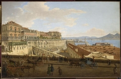 Palais Royal de Naples, côté de l'arsenal by Josef Rebell