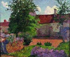 Paysage à Marlotte by Henri Delavallée