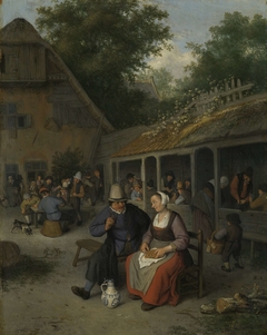 Peasant Inn by Cornelis Dusart