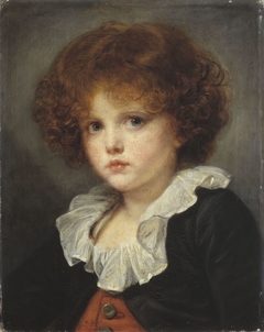 Petit Garçon au gilet rouge by Jean-Baptiste Greuze