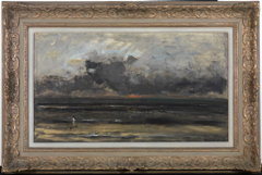 Plage au soleil couchant, Villerville by Charles-François Daubigny