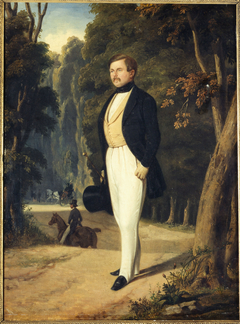 Portrait d'Augustin Grisier (1791-1865), maître d'armes by Alfred de Dreux