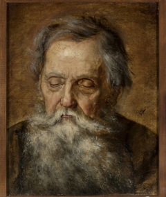 Portrait of a bearded old man by Maurycy Gottlieb