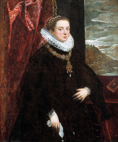 Portrait of a Lady in Black by Domenico Tintoretto