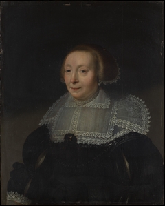 Portrait of a Woman with a Lace Collar by Michiel van Mierevelt