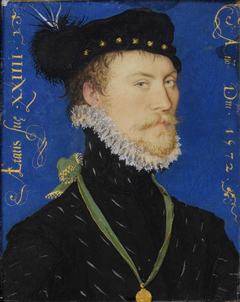 Portrait of an unknown man by Nicholas Hilliard