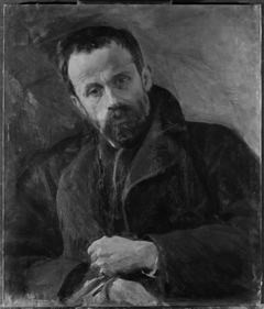 Portrait of Antoni Kurzawa, sculptor by Leon Wyczółkowski