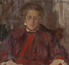 Portrait of Eliza Pareńska née Mühleisen by Witold Wojtkiewicz