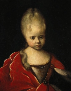 Portrait of Grand Duchess Yelizaveta Petrovna as a Child by Ivan Nikitich Nikitin