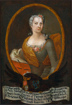 Portrait of Karolina Radziwiłł née Pociej (1732–1776) by nieznany malarz polski