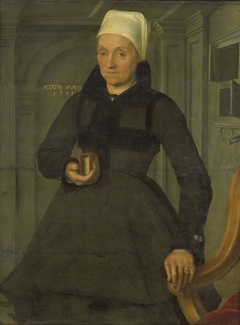 Portrait of Lysbeth Hendriksdr (1536-after 1603). Wife of Bartholomeus van der Wiere by Unknown Artist