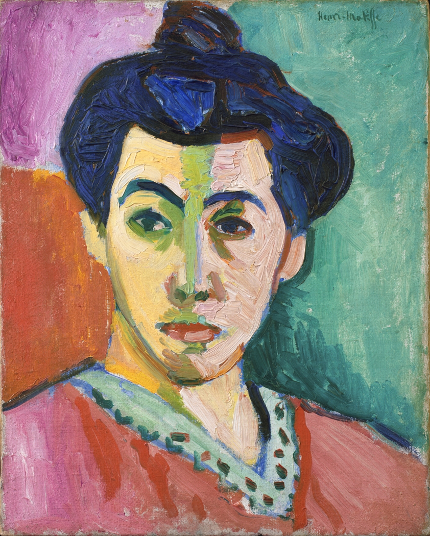 Portrait of Madame Matisse. The Green Line by Henri Matisse