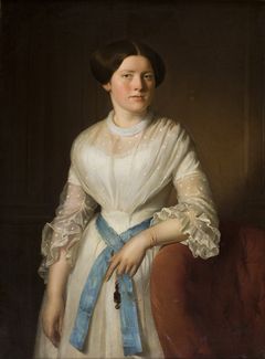 Portrait of Miss Pisarzowska by Józef Simmler