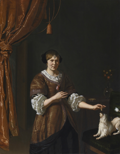 Portrait of Mrs. van Acker (?) by Willem van Mieris