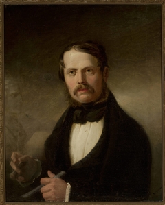 Portrait of Teofil Lenartowicz, poet and sculptor by Józef Simmler